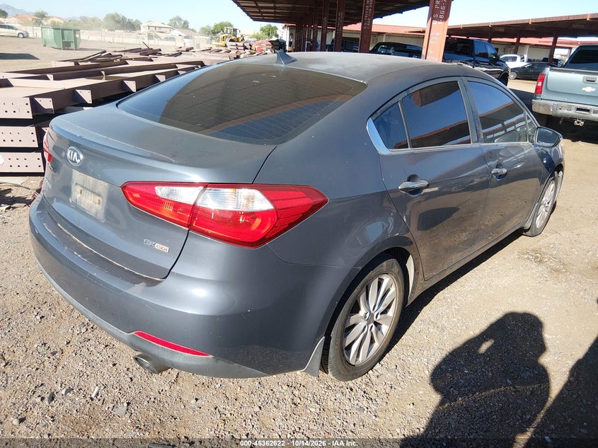 Vin: knafx4a82e5106846, lot: 46862911, kia forte ex 20144