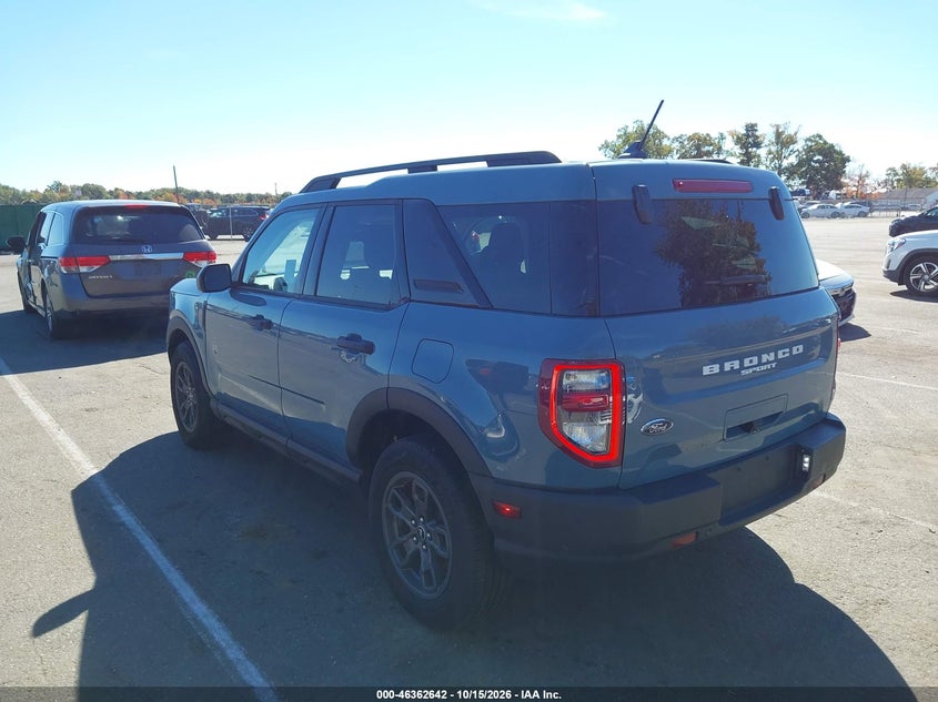 Vin: 3fmcr9b64pre05731, lot: 46862931, ford bronco sport big bend 20233