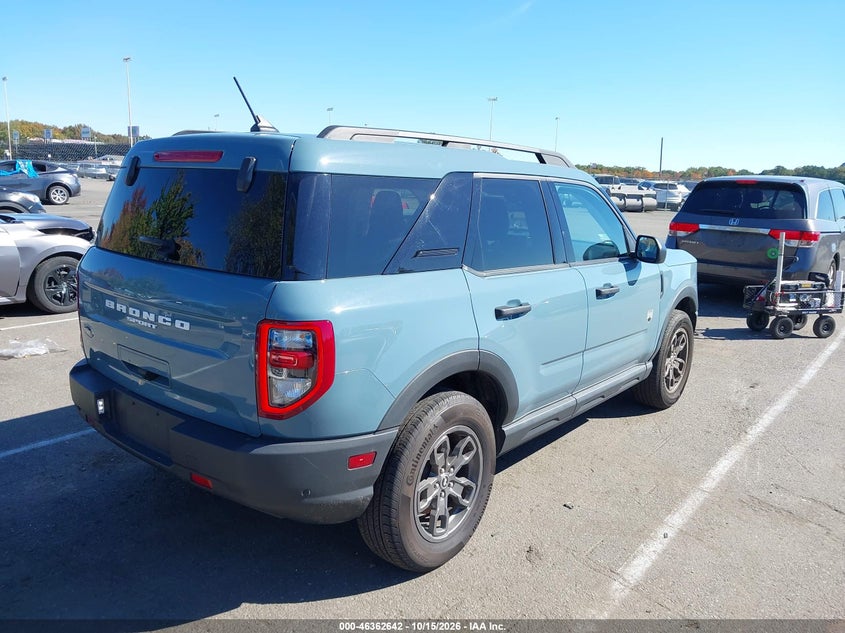 Vin: 3fmcr9b64pre05731, lot: 46862931, ford bronco sport big bend 20234
