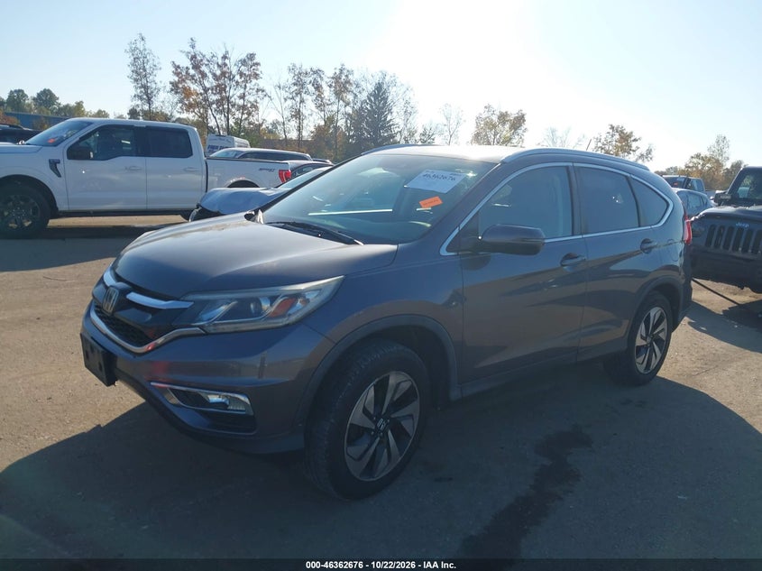 Vin: 5j6rm4h97fl105318, lot: 46862966, honda cr-v touring 20152