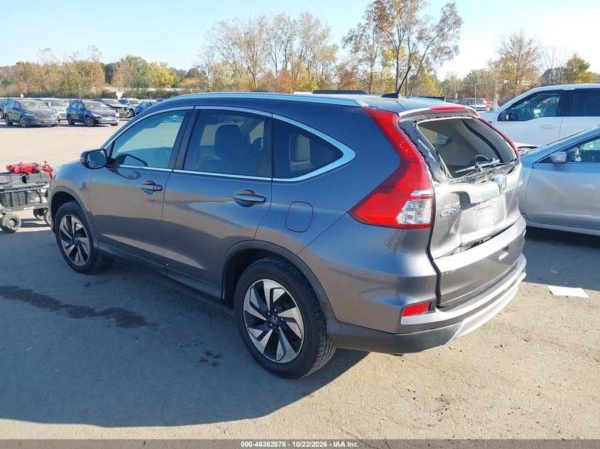 Vin: 5j6rm4h97fl105318, lot: 46862966, honda cr-v touring 20153