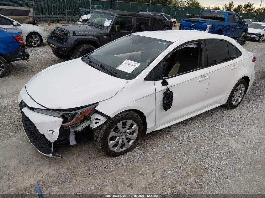 Vin: jtdeprae2lj005523, lot: 46862999, toyota corolla le 20202