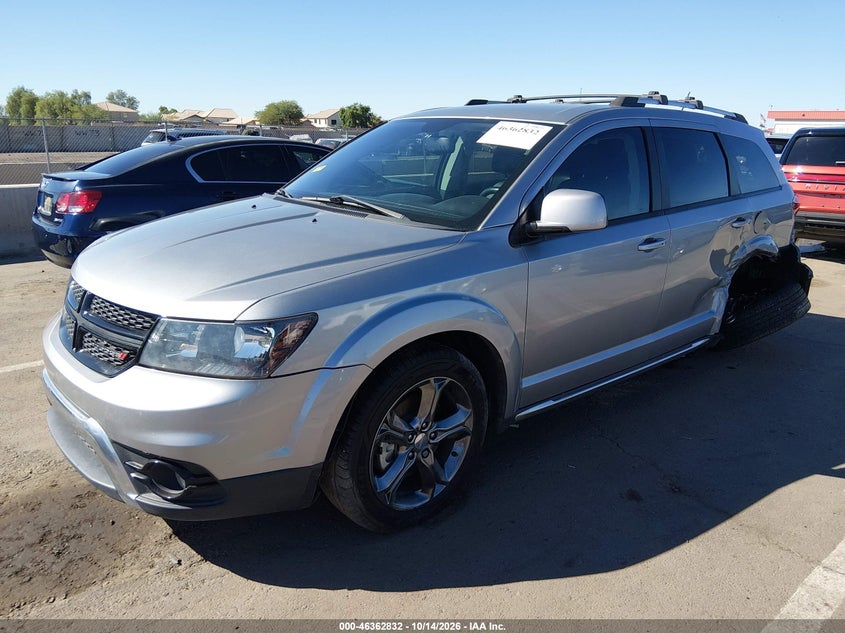 Vin: 3c4pdcgg0ht555424, lot: 46863124, dodge journey crossroad plus 20172