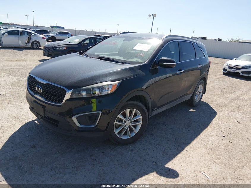 Vin: 5xypgda39jg344738, lot: 46863132, kia sorento 2.4l lx 20182