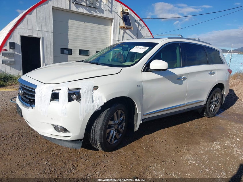 Vin: 5n1al0mm9ec519459, lot: 46863199, infiniti qx60 20142
