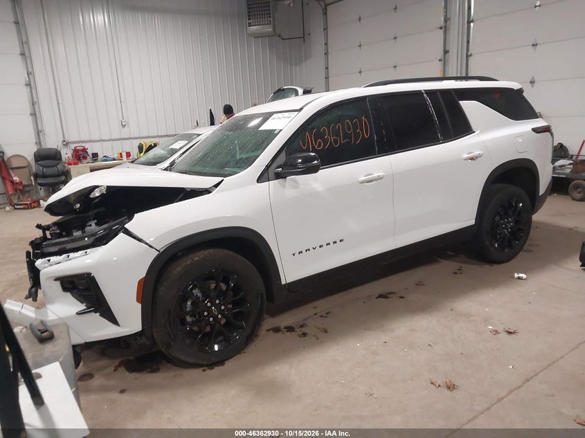 Vin: 1gnevgks7tj221776, lot: 46863224, chevrolet traverse awd lt 20262