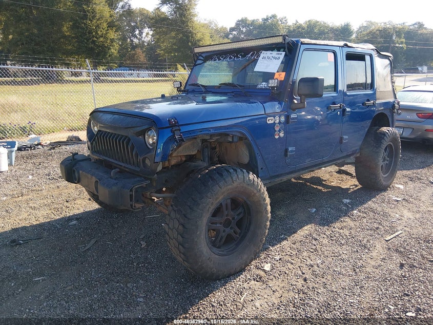 2010 Jeep Wrangler Unlimited Sahara, All Over, IAAI, VIN 1J4BA5H17AL167594 — photo 2