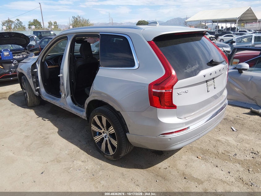 Vin: yv4h60ce8r1216630, lot: 46863272, volvo xc90 recharge plug-in hybrid t8 plus bright theme 7-seater 20243