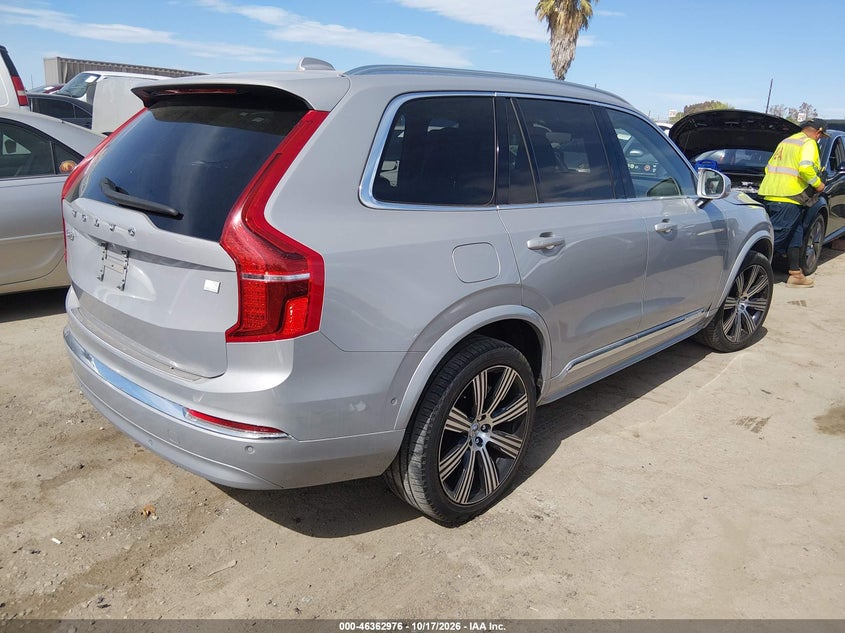 Vin: yv4h60ce8r1216630, lot: 46863272, volvo xc90 recharge plug-in hybrid t8 plus bright theme 7-seater 20244
