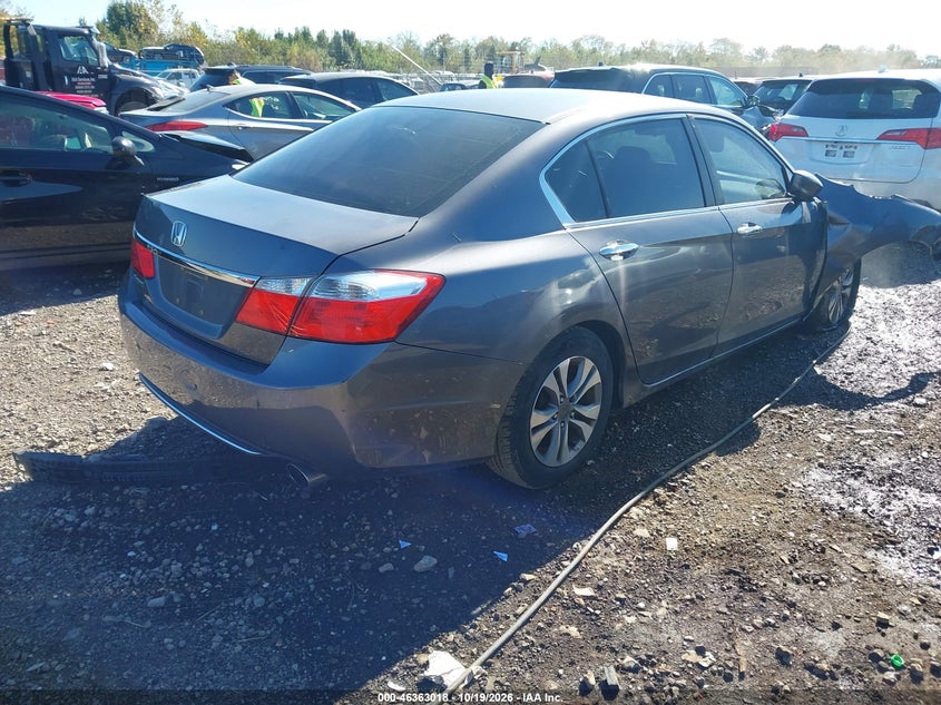Vin: 1hgcr2f39ea046364, lot: 46863316, honda accord lx 20144