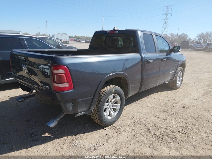 Vin: 1c6srfdtxln271233, lot: 46863320, ram 1500 laramie  4x4 6'4 box 20204