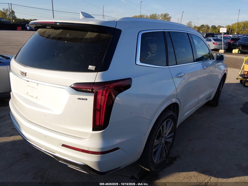 Vin: 1gykpcrs6lz141465, lot: 46863326, cadillac xt6 fwd premium luxury 20204