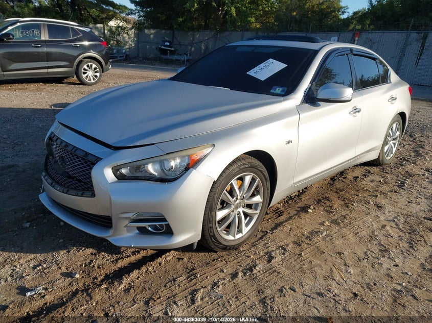 2016 Infiniti Q50 2.0T Base/2.0T Premium, Правий бік, IAAI, VIN JN1CV7AP2GM201777 — фото 2