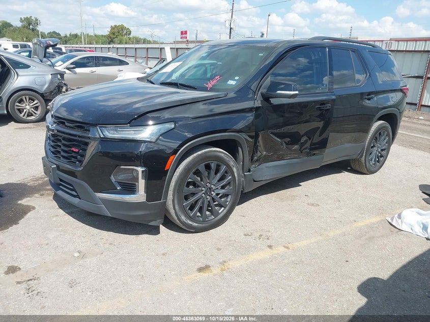 Vin: 1gnerjkw5pj271358, lot: 46863367, chevrolet traverse fwd rs 20232