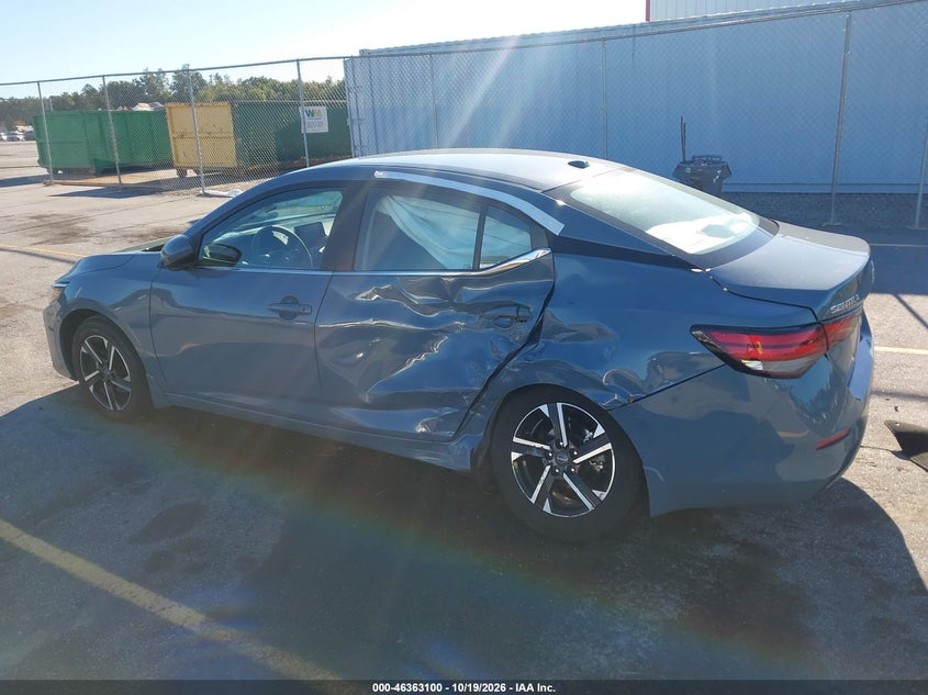 Vin: 3n1ab8cv9ry344551, lot: 46863399, nissan sentra sv xtronic cvt 20243