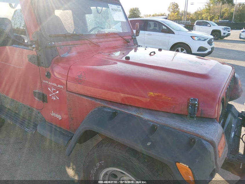 JEEP WRANGLER 2000 VIN 1J4FA29PXYP724035