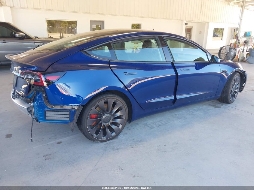 Vin: 5yj3e1ec0mf024300, lot: 46863436, tesla model 3 performance dual motor all-wheel drive 20214