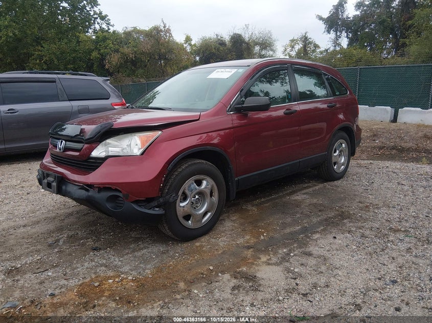 2007 Honda Cr-V Lx, Удар спереди, IAAI, VIN 5J6RE48307L001876 — фото 2