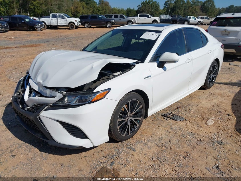 2019 Toyota Camry Hybrid Se, Front End, IAAI, VIN 4T1B21HK9KU517402 — photo 2