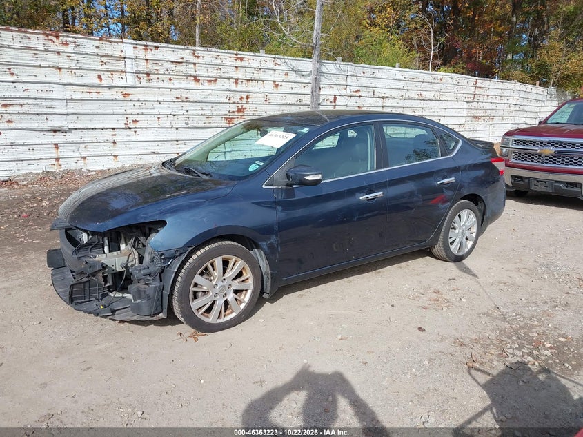 Vin: 3n1ab7ap1dl752627, lot: 46863524, nissan sentra sl 20132