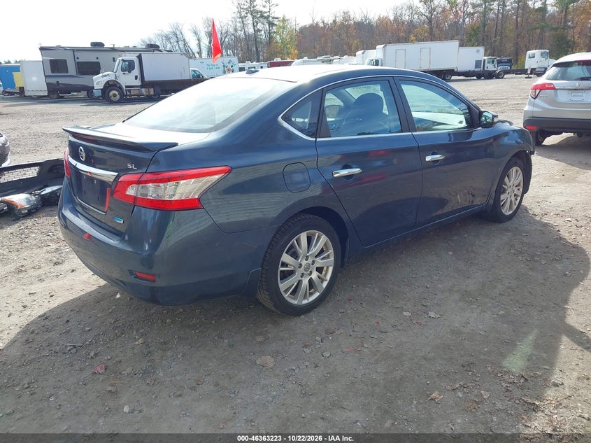 Vin: 3n1ab7ap1dl752627, lot: 46863524, nissan sentra sl 20134
