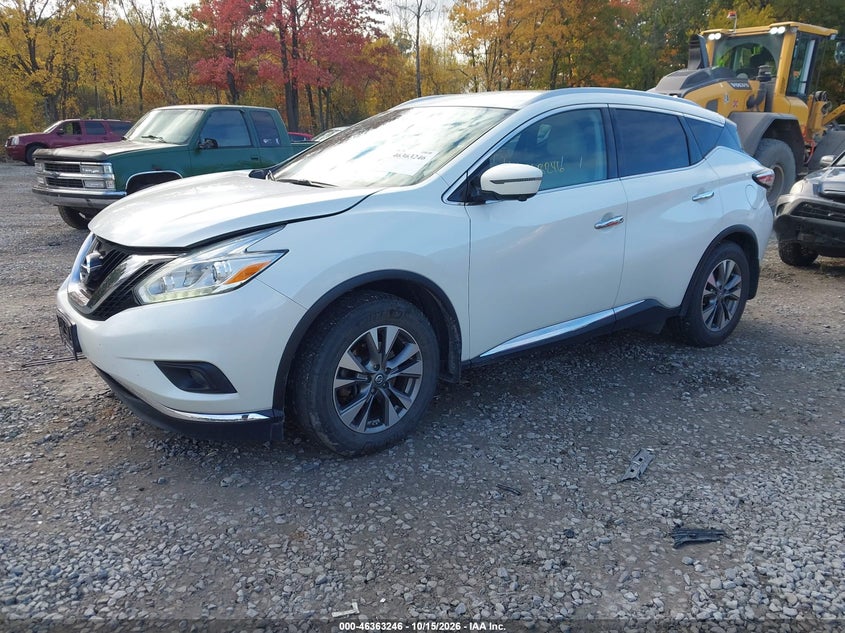 Vin: 5n1az2mh5gn139233, lot: 46863548, nissan murano sl 20162