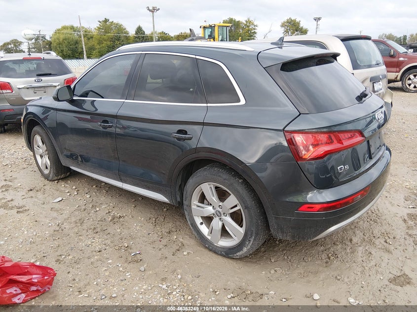 Vin: wa1bnafy1j2009187, lot: 46863550, audi q5 2.0t premium/2.0t tech premium 20183