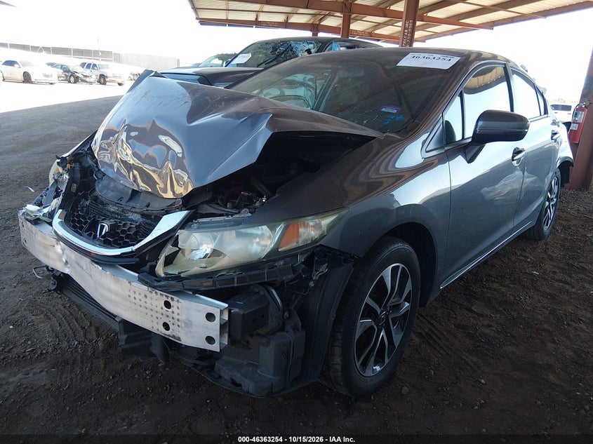 Vin: 19xfb2f83ee267712, lot: 46863555, honda civic ex 20142