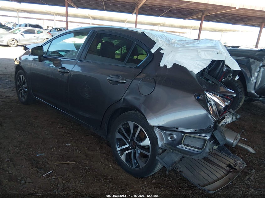 Vin: 19xfb2f83ee267712, lot: 46863555, honda civic ex 20143