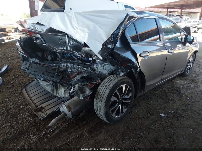 Vin: 19xfb2f83ee267712, lot: 46863555, honda civic ex 20144