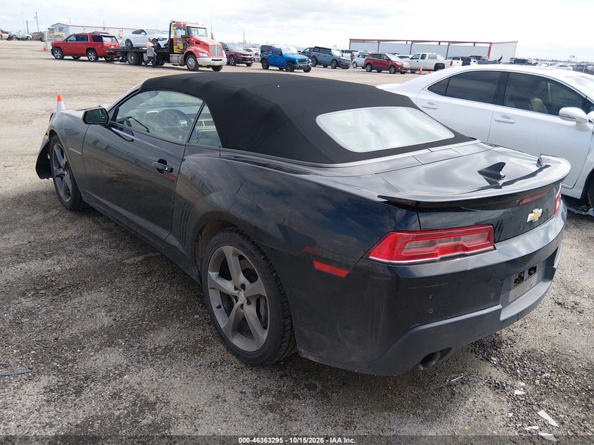 Vin: 2g1fk3dj1e9163433, lot: 46863596, chevrolet camaro 2ss 20143