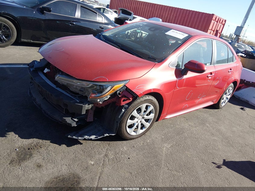 2020 Toyota Corolla Le, Front End, IAAI, VIN 5YFEPRAE5LP071947 — photo 2