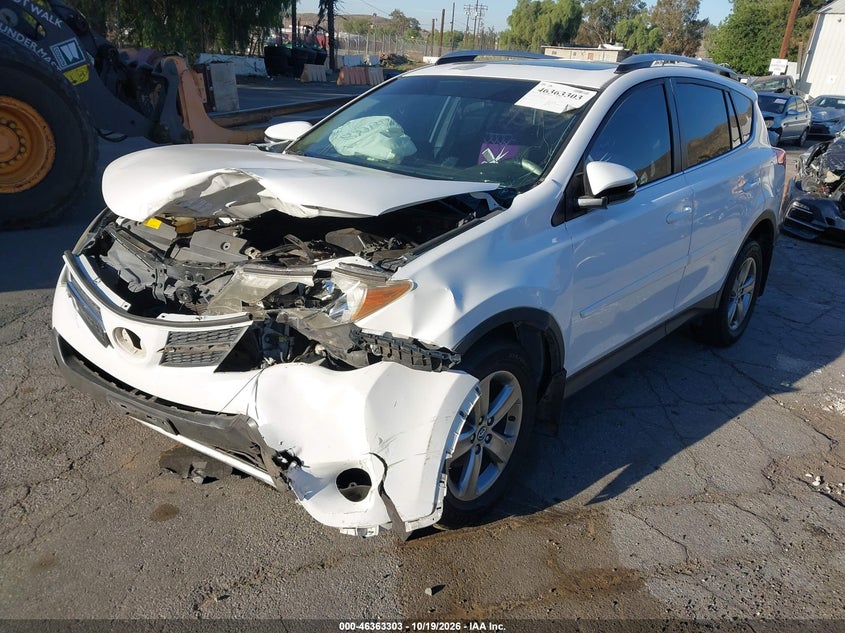Vin: 2t3wfrev1fw209947, lot: 46863603, toyota rav4 xle 20152