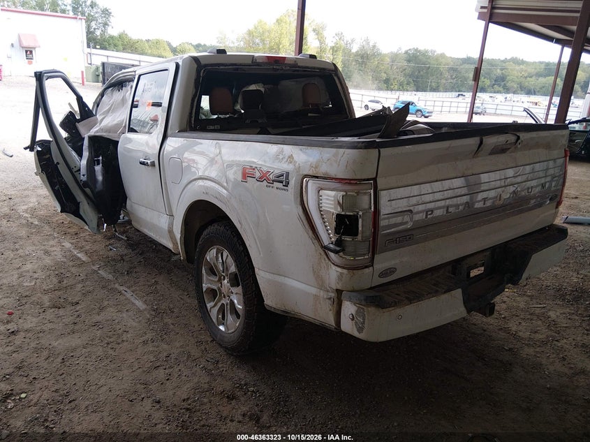 Vin: 1ftfw1ed0mfc59066, lot: 46863624, ford f-150 platinum 20213