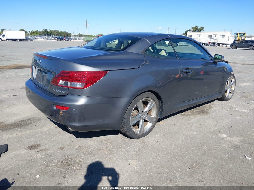 Vin: jthff2c24d2527601, lot: 46863626, lexus is 250c 20134