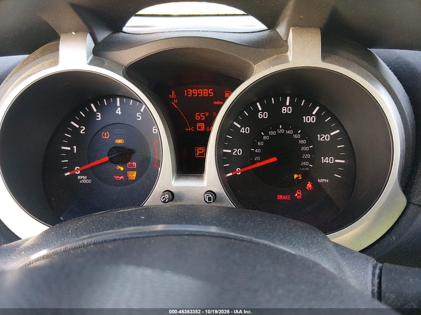 NISSAN JUKE 2012 VIN JN8AF5MV6CT112993