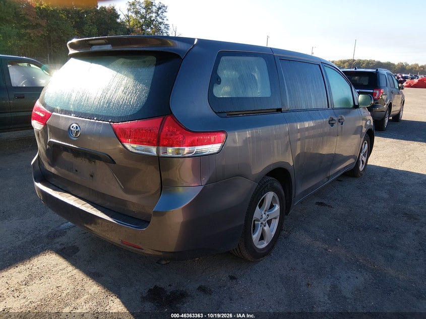 Vin: 5tdka3dc5bs002967, lot: 46863666, toyota sienna 20114
