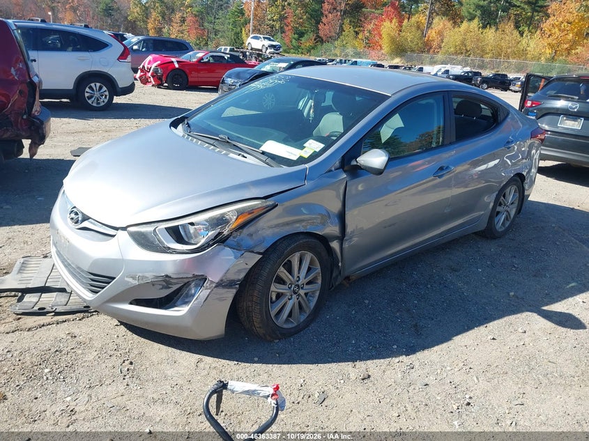 2015 Hyundai Elantra Se, Left Side, IAAI, VIN 5NPDH4AE6FH622108 — photo 2