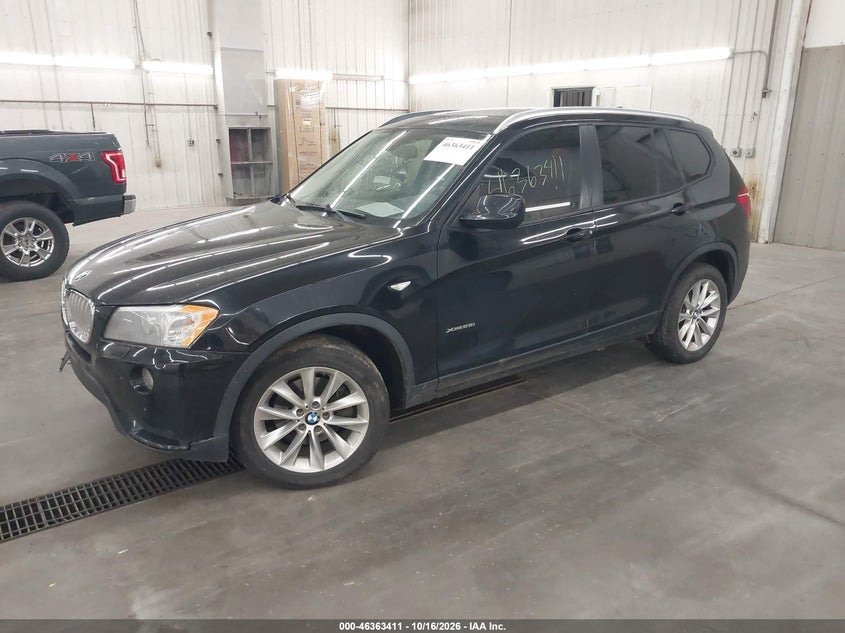 2014 BMW X3 xDrive28I, Механика, IAAI, VIN 5UXWX9C51E0D28862 — фото 2