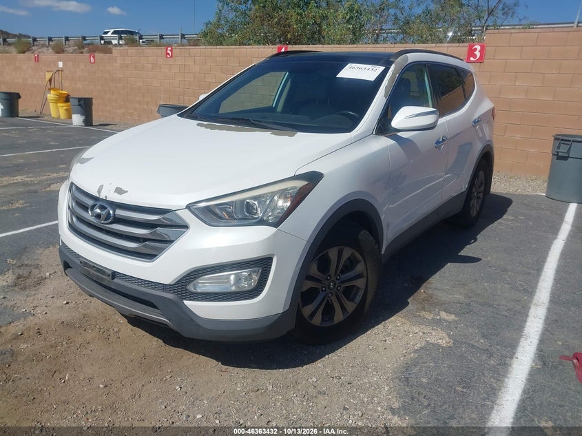 2015 Hyundai Santa Fe Sport 2.4L, Обычный износ, IAAI, VIN 5XYZU3LB1FG279584 — фото 2
