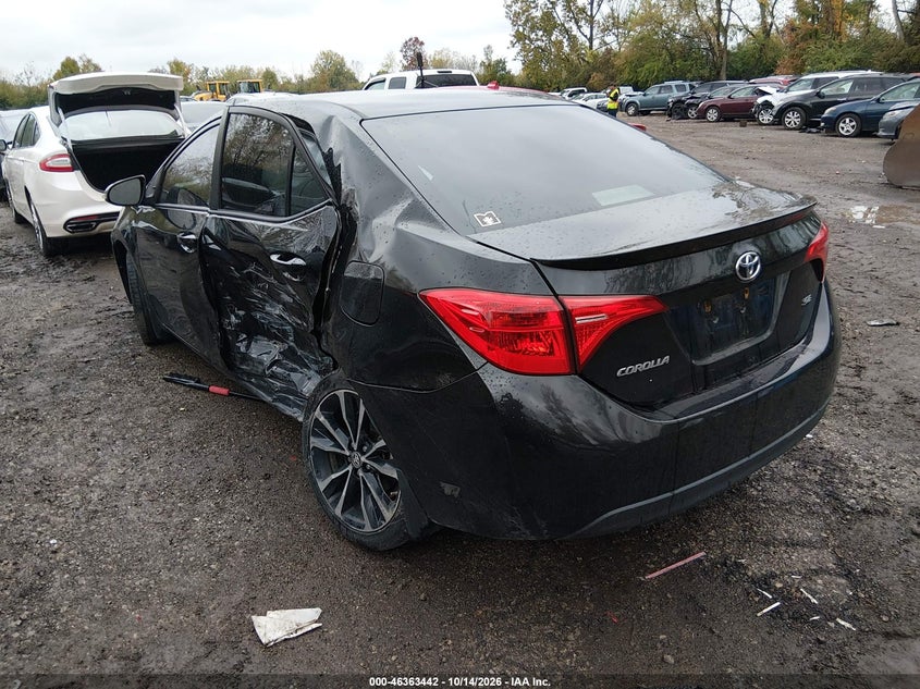 Vin: 2t1burhe3hc924502, lot: 46863745, toyota corolla se 20173