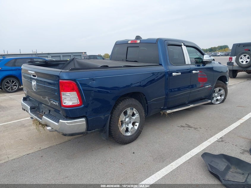 Vin: 1c6srfbt2mn777899, lot: 46863760, ram 1500 big horn  4x4 6'4 box 20214