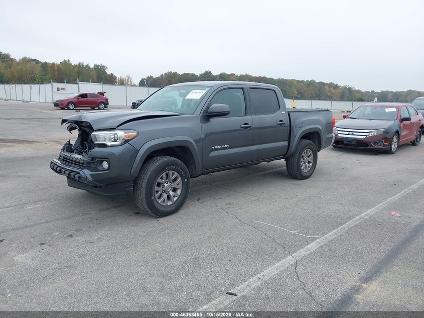 2016 Toyota Tacoma Sr5 V6, Удар спереди, IAAI, VIN 3TMCZ5AN7GM020442 — фото 2