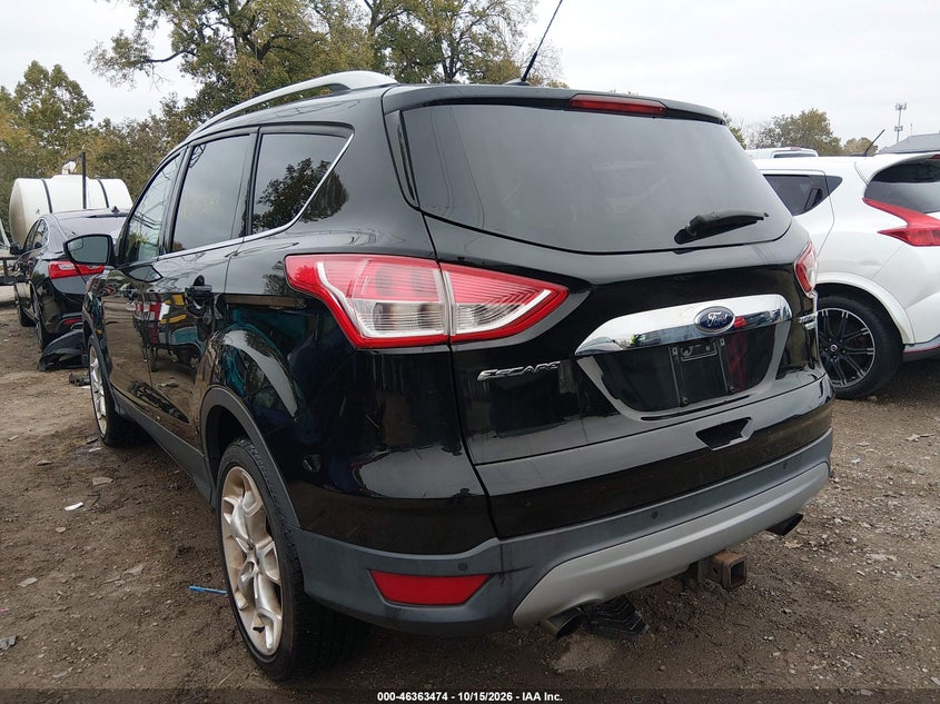 Vin: 1fmcu9j90gub93526, lot: 46863779, ford escape titanium 20163