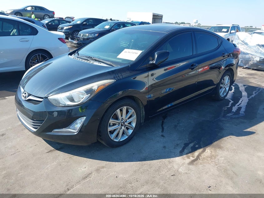 2015 Hyundai Elantra Se, Правый зад, IAAI, VIN KMHDH4AE5FU437422 — фото 2