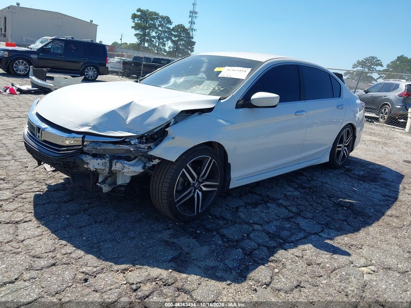 Vin: 1hgcr2f1xha035537, lot: 46863799, honda accord sport se 20172