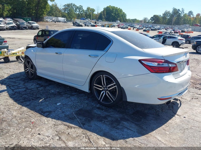 Vin: 1hgcr2f1xha035537, lot: 46863799, honda accord sport se 20173