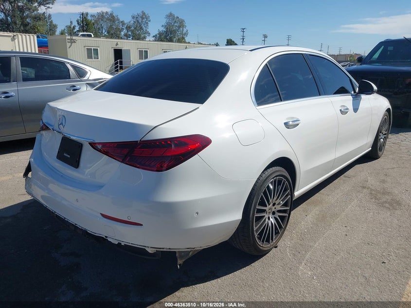 Vin: w1kaf4gb0pr153507, lot: 46863815, mercedes-benz c 300 sedan 20234
