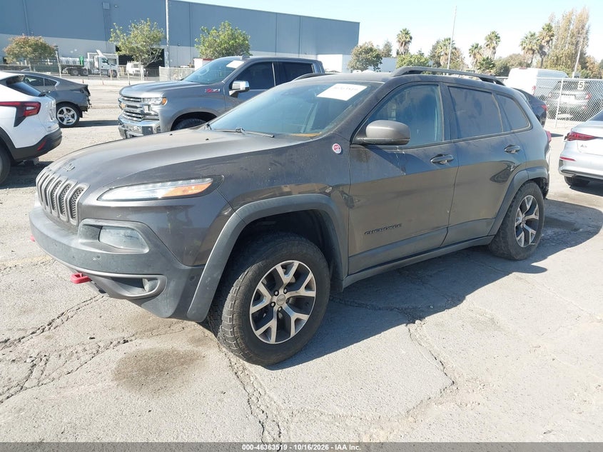 Vin: 1c4pjmbb6ew277564, lot: 46863824, jeep cherokee trailhawk 20142