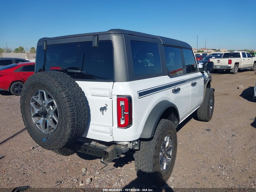 Vin: 1fmee5dp5nlb24200, lot: 46863827, ford bronco badlands 20224